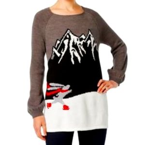 GUC (XS-M)Oversized Skating Bunny Sweater